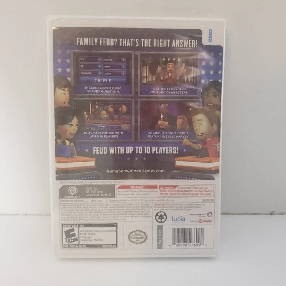 Family Feud 2012 Edition Nintendo Wii Brand New Factory Sealed